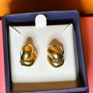 Dior Gold Knot Earrings